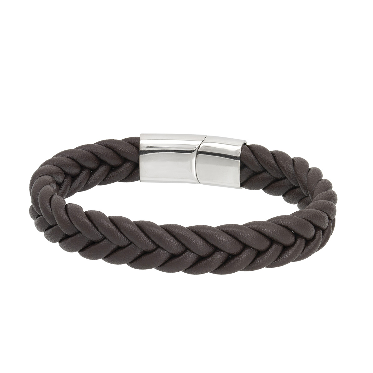 Sam\'s Artisans Kožený náramek Braid chirurgická ocel INRM122