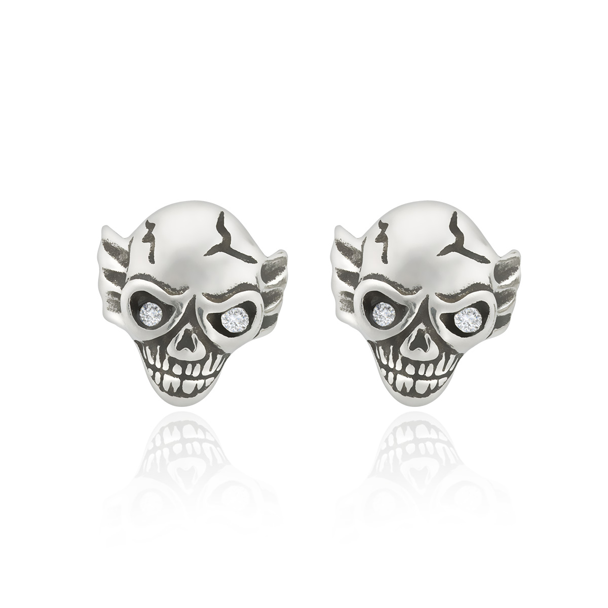 Sam\'s Artisans Náušnice Memento Mori chirurgická ocel INM042