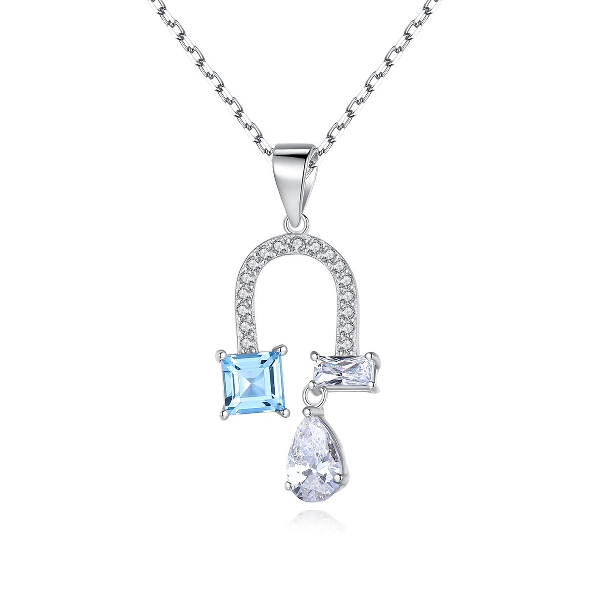 Linda\'s Jewelry Stříbrný náhrdelník Kapka Štěstí Ag 925/1000 INH175