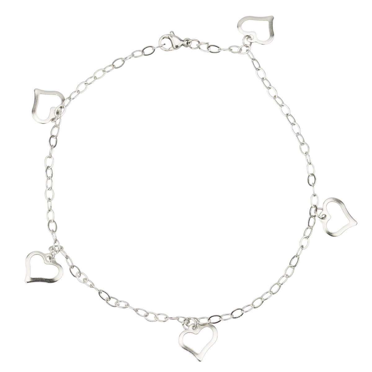 Linda's Jewelry BFF Náramek na nohu Srdíčko chirurgická ocel INR154