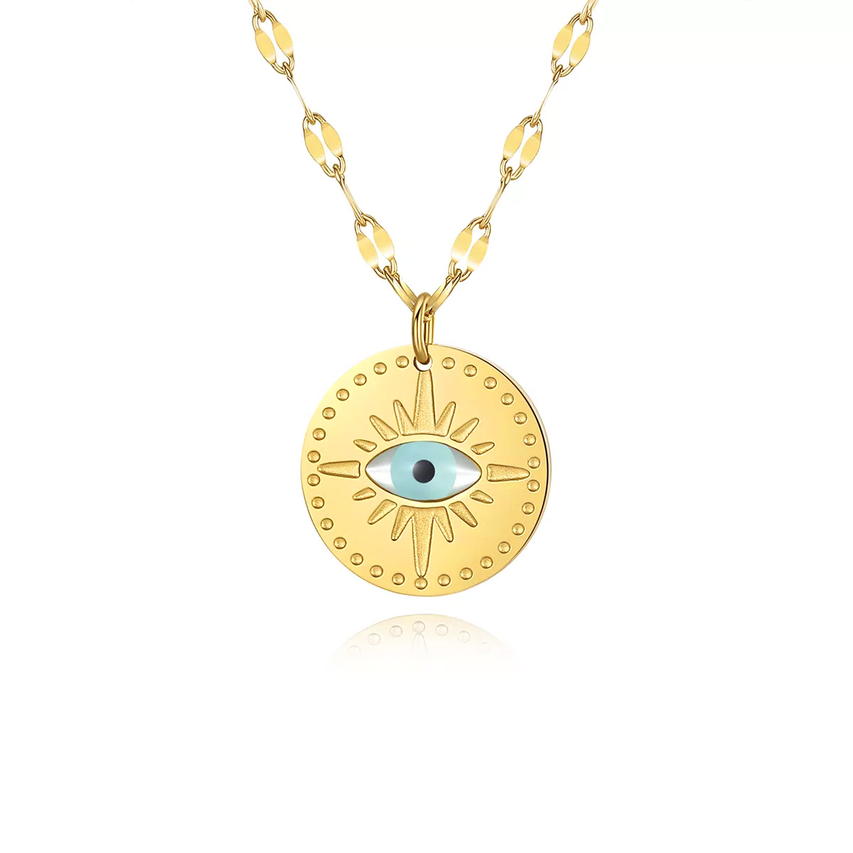 Levně Linda's Jewelry Náhrdelník Boží Oko chirurgická ocel INH196