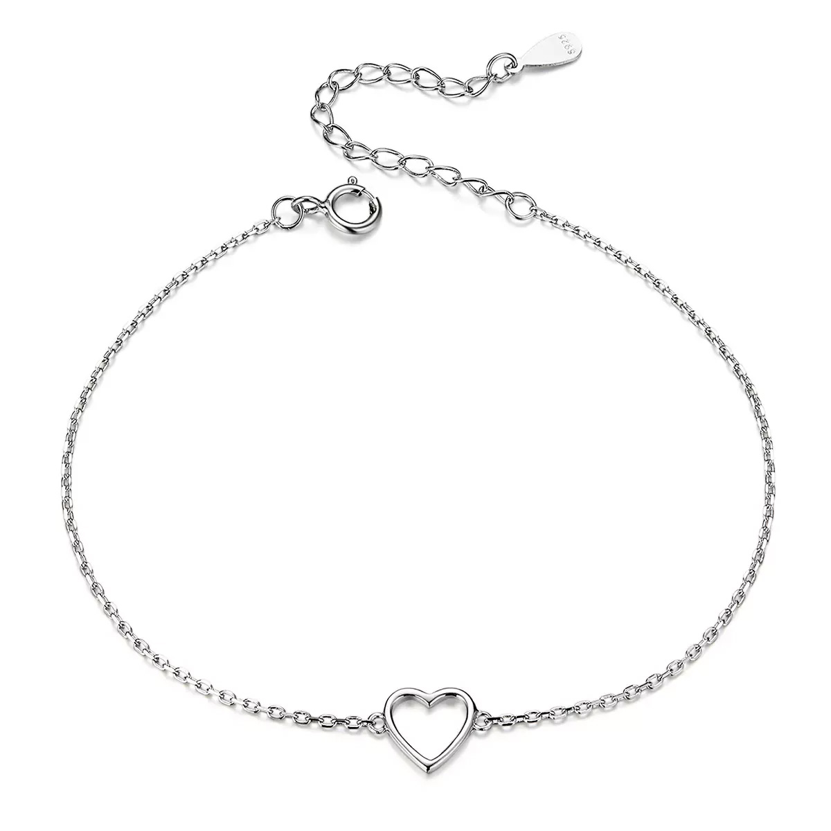 Levně Linda's Jewelry Stříbrný náramek Něžné Srdce Ag 925/1000 INR165