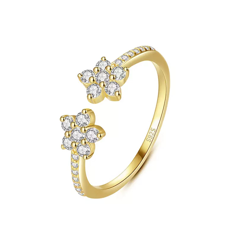 Linda's Jewelry Stříbrný prsten Luční Květiny Ag 925/1000 IPR137-UNI Velikost: Univerzální