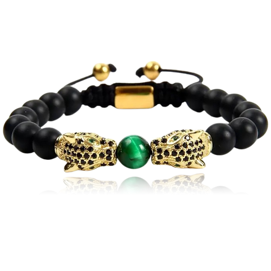 Levně Linda's Jewelry Korálkový náramek Panther INR168