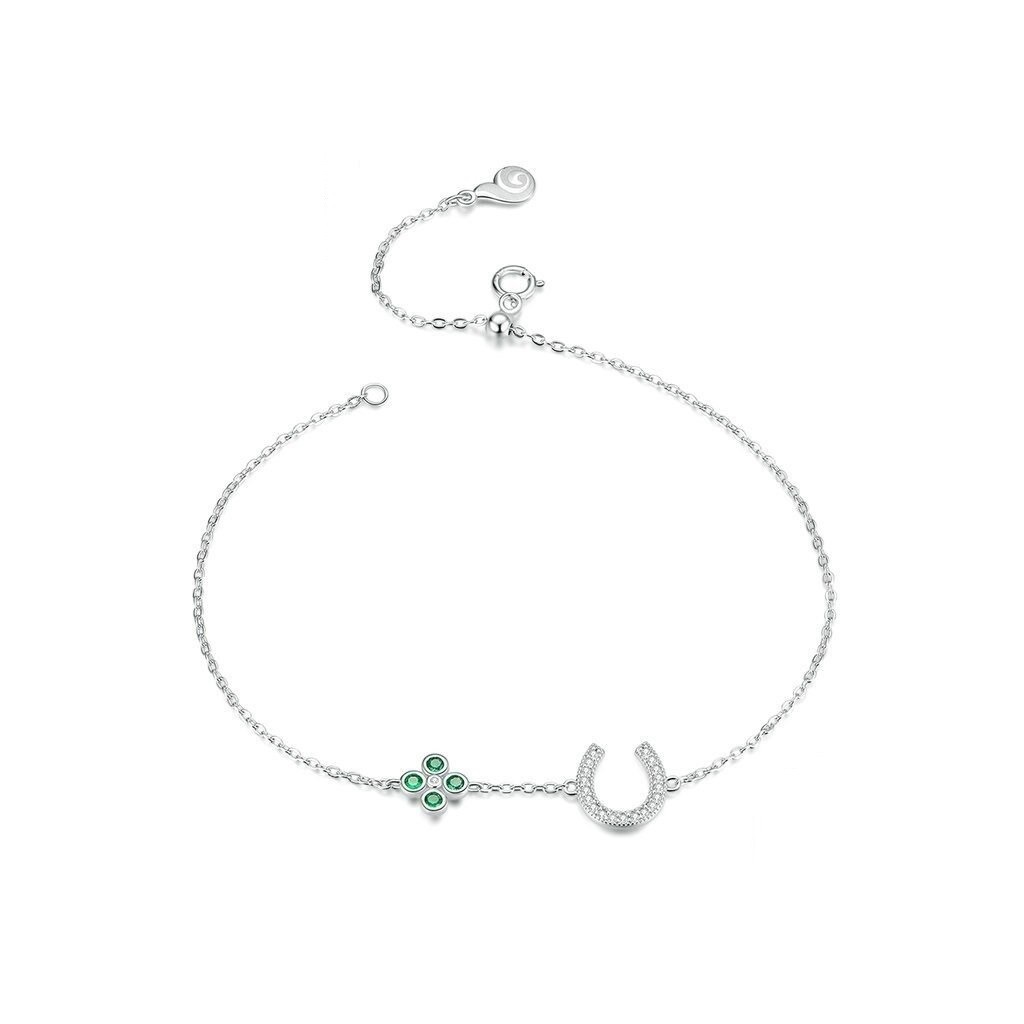 Levně Linda's Jewelry Stříbrný náramek na nohu Lucky Podkova Ag 925/1000 INR241