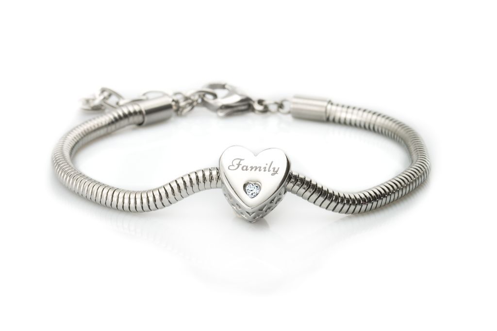 Levně Linda's Jewelry Náramek Family Love Chirurgická ocel INR065