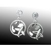 1049 5 stribrne nausnice visaci letadlo globe ag 925 1000