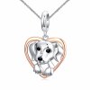 Stříbrný náhrdelník štěně lásky