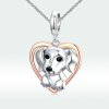 Stříbrný náhrdelník štěně lásky (2)