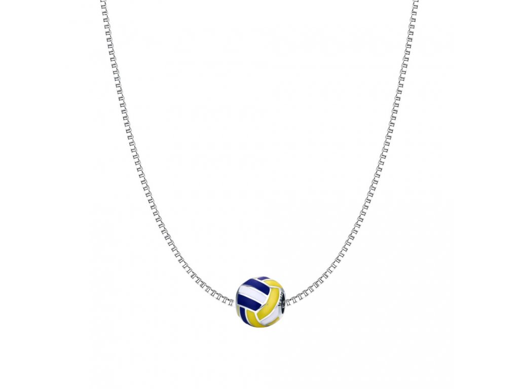 Strieborný náhrdelník Volejbal Ag 925/1000  +Darčeková krabička zdarma