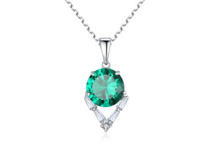 strieborny-nahrdelnik-green-crystal-ag-925-1000