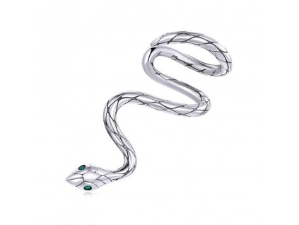 strieborna-zausnica-had-v-pohybe-ag-925-1000