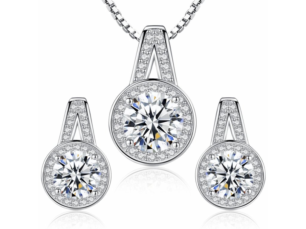 E-shop Linda's Jewelry Zvýhodnená sada šperkov Žiarivá Láska Ag 925/1000 IS089