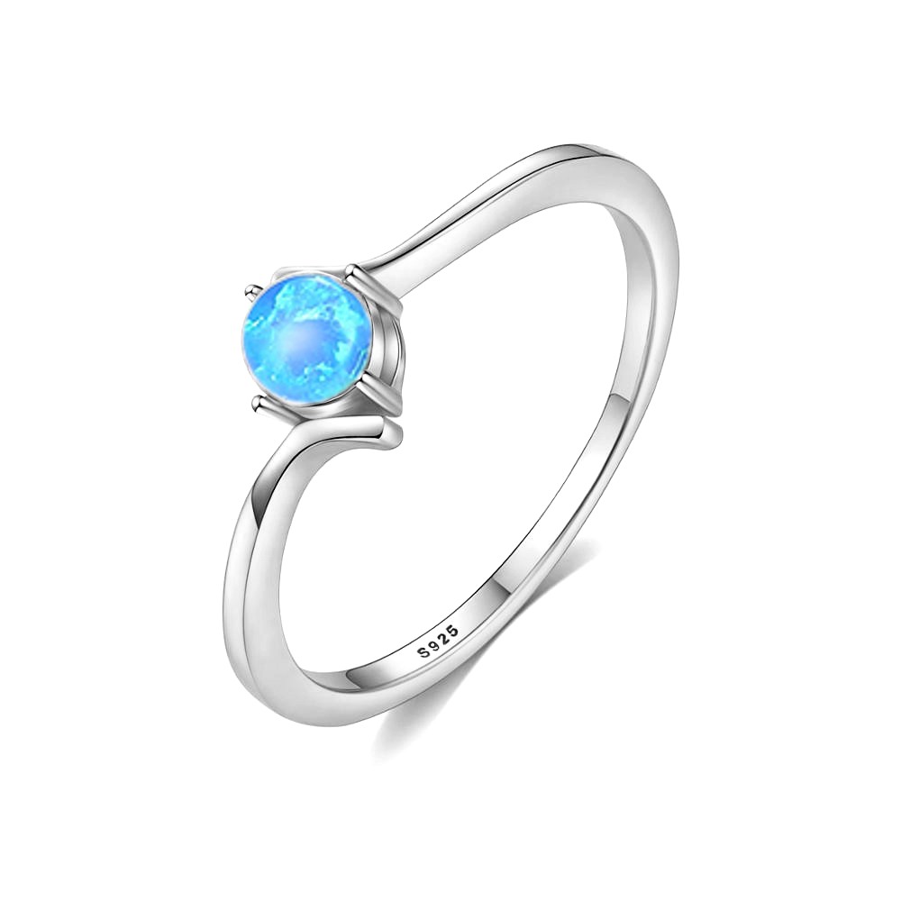 E-shop Linda's Jewelry Strieborný prsteň Opálové Oko Ag 925/1000 IPR109