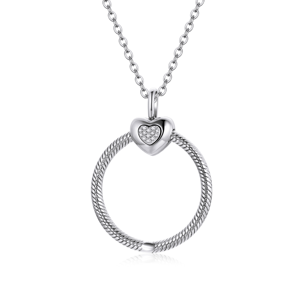 E-shop Linda's Jewelry Strieborný náhrdelník Kruh Lásky Ag 925/1000 INH170