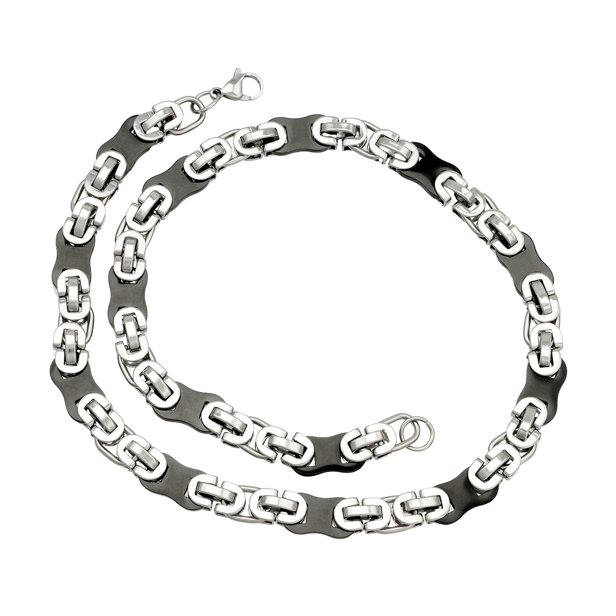 E-shop Sam's Artisans Pánsky náhrdelník Black Pads chirurgická oceľ INHM038