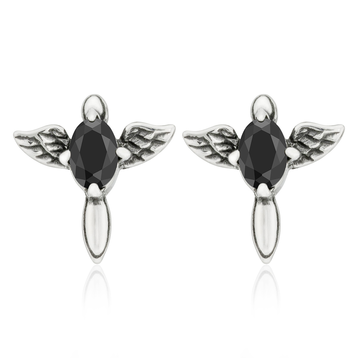 E-shop Sam's Artisans Náušnice Cherub Wings chirurgická ocel INM034