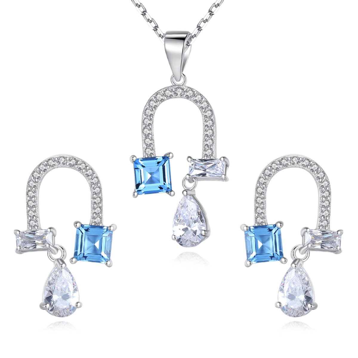 E-shop Linda's Jewelry Zvýhodnená sada šperkov Kvapka Šťastia Ag 925/1000 IS091