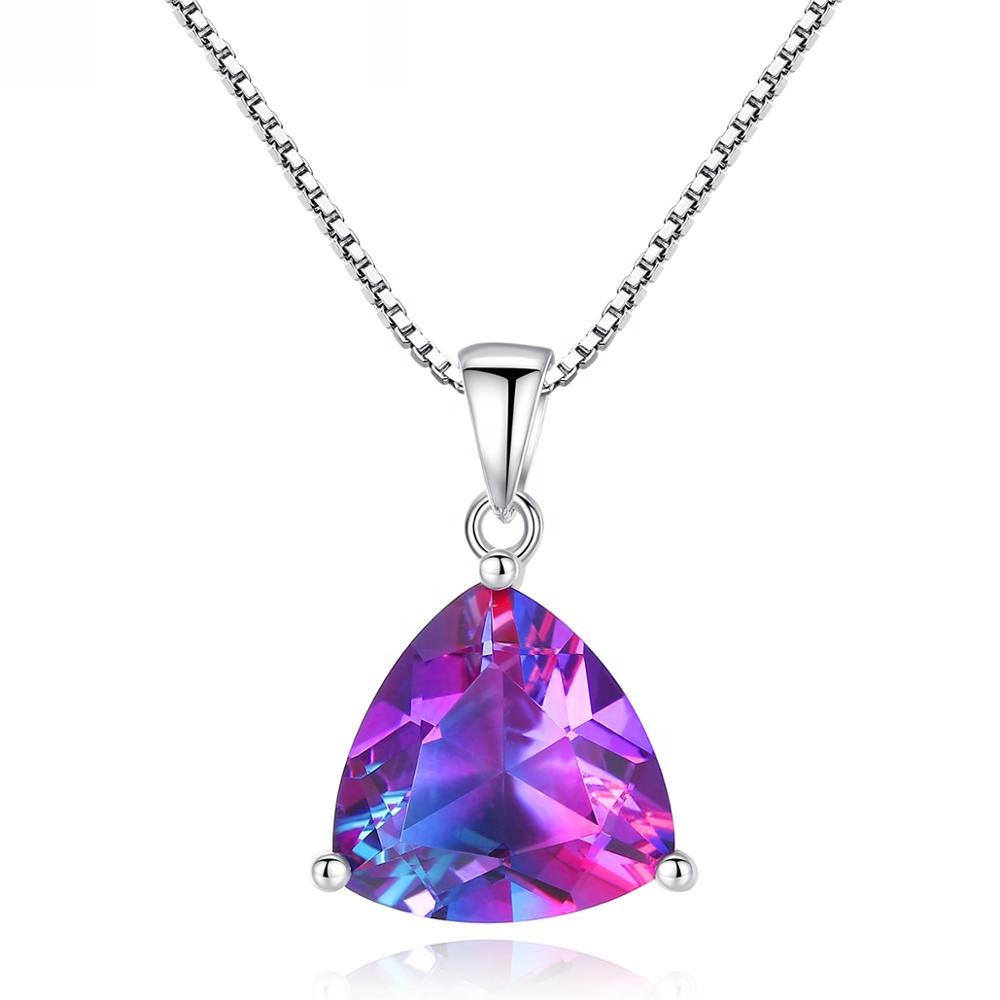 E-shop Linda's Jewelry Strieborný náhrdelník Aurora Trillion Ag 925/1000 INH176