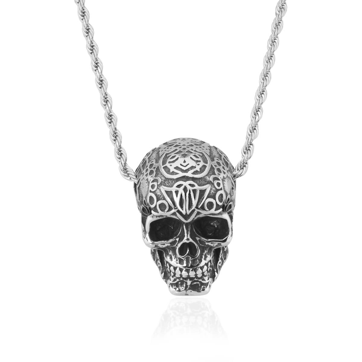 E-shop Sam's Artisans Náhrdelník Angry Skull chirurgická oceľ INHM056