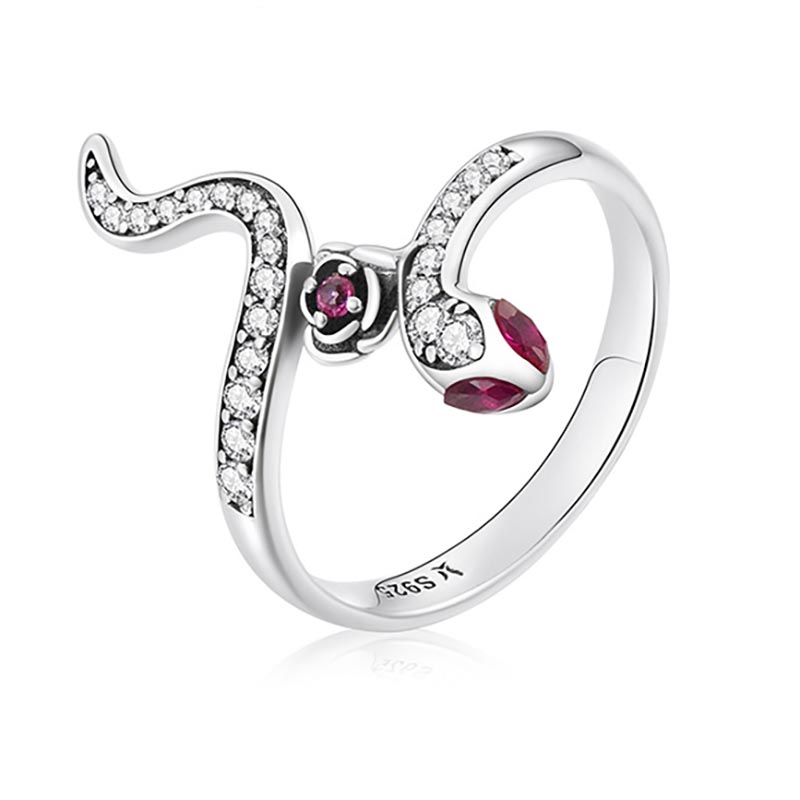 E-shop Linda's Jewelry Strieborný prsteň Posvätný Had Ag 925/1000 IPR138