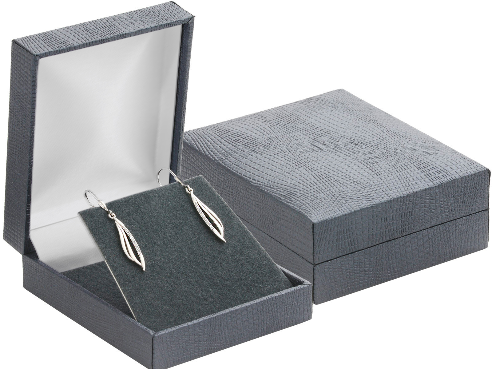 JKBOX Luxusná koženková čierna krabička na malú sadu šperkov IK033-SAM Značka: Sam\'s Artisans