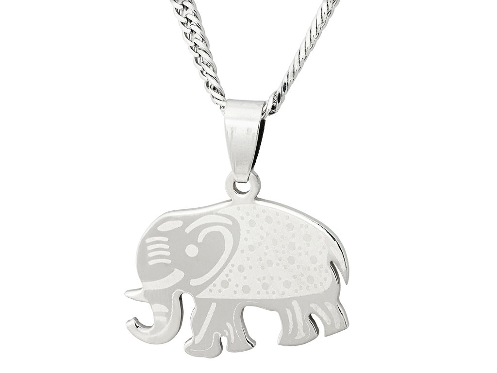 Linda\'s Jewelry Náhrdelník Slon Šťastie chirurgická oceľ INH120 Dĺžka: 60 cm