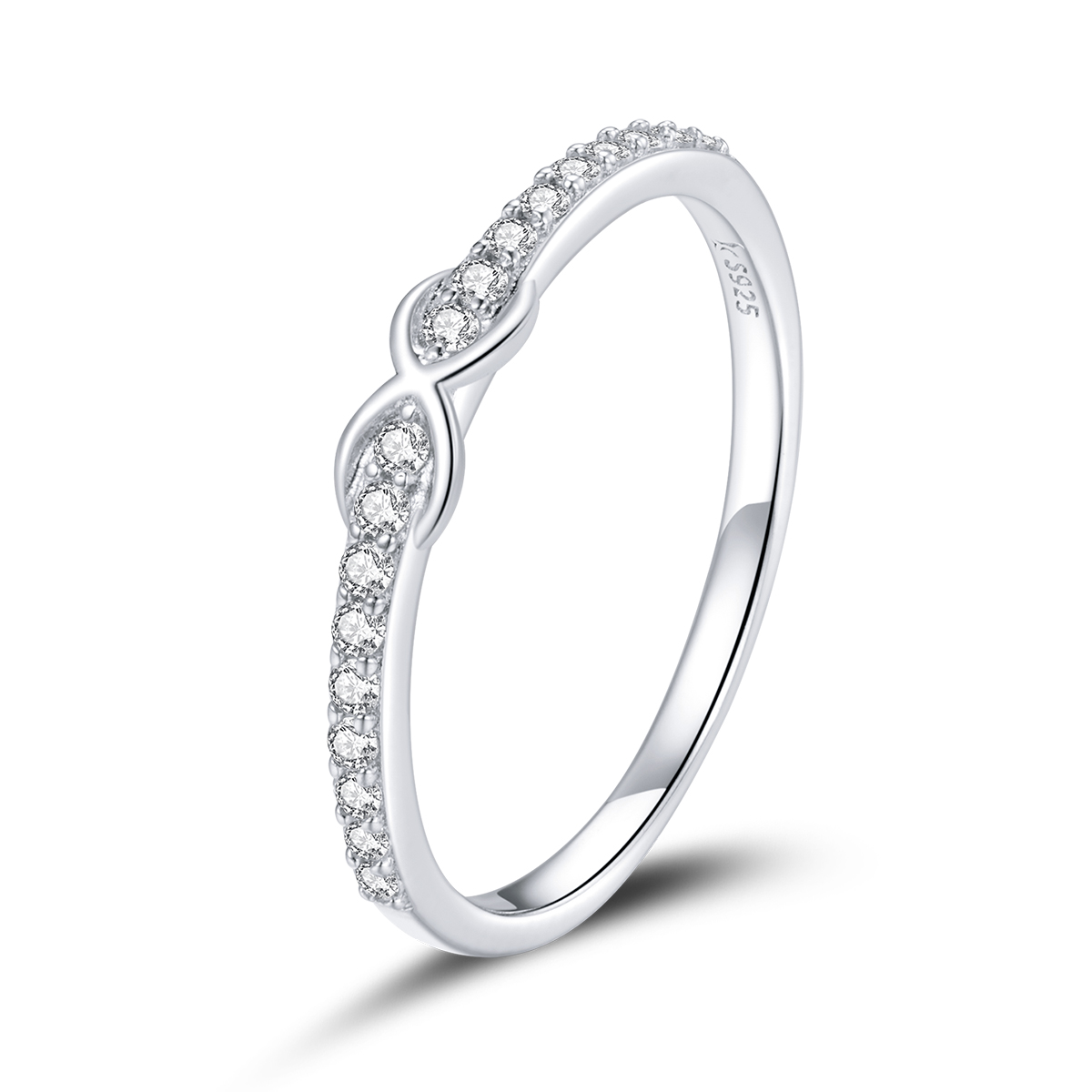 E-shop Linda's Jewelry Strieborný prsteň Infinite Nekonečno Ag 925/1000 IPR066-8-5