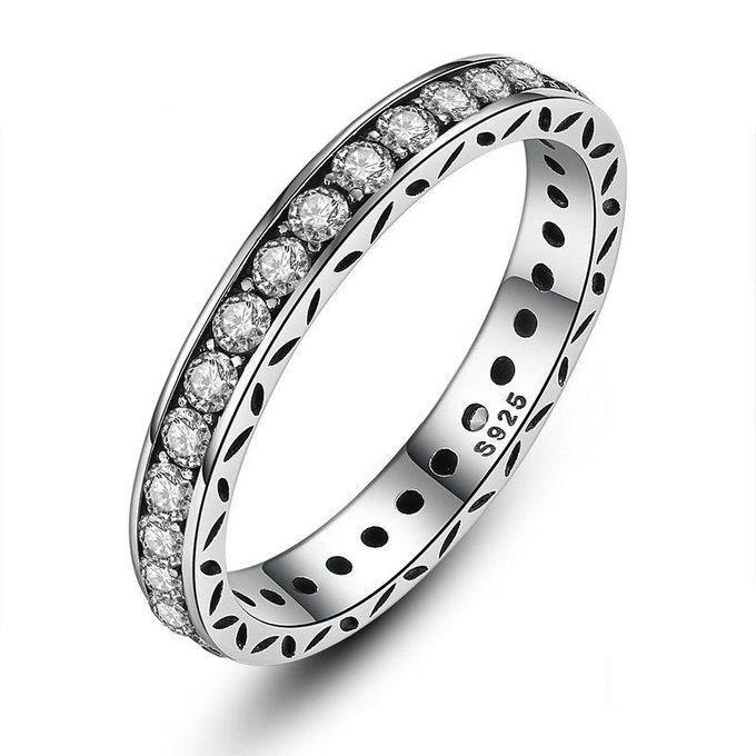 Linda\'s Jewelry Strieborný prsteň Shiny Ag 925/1000 IPR005-8 Veľkosť: 54