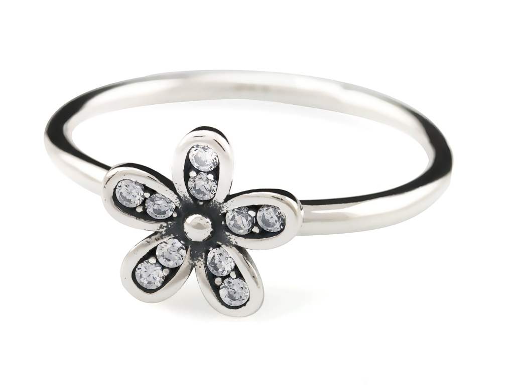 Linda\'s Jewelry Strieborný prsteň Daisy Flower Ag 925/1000 IPR007-8 Veľkosť: 56