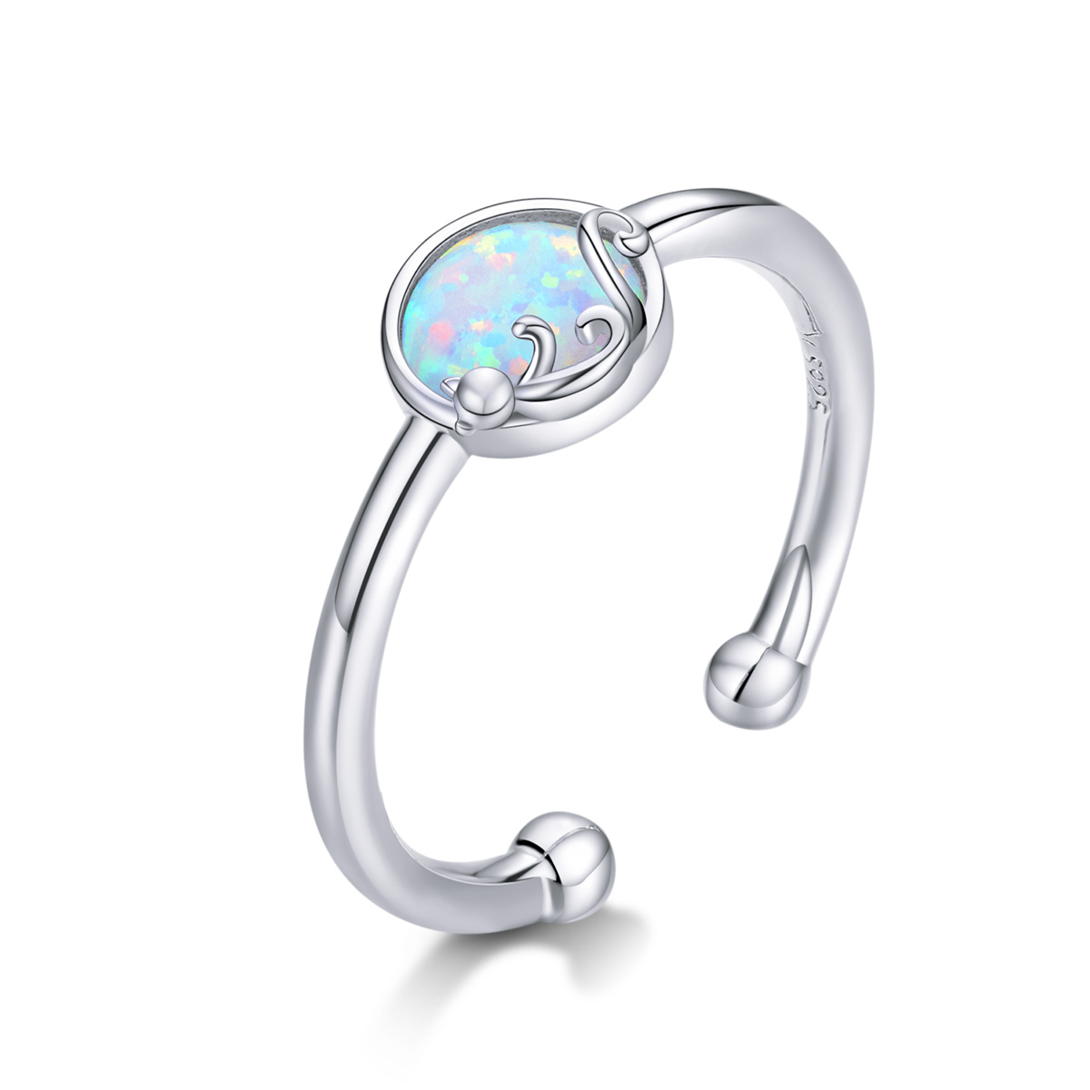 E-shop Linda's Jewelry Strieborný prsteň Cute Cat Ag 925/1000 IPR053