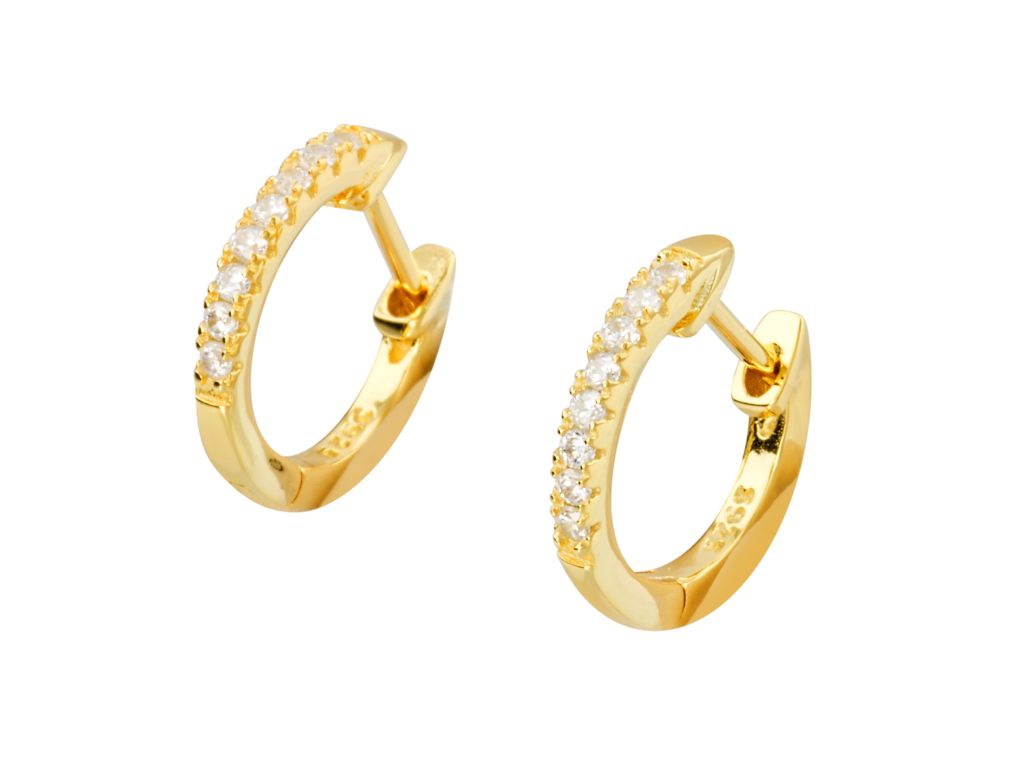 E-shop Linda's Jewelry Strieborné náušnice Kruhy Elegance Luxury Malé Ag 925/1000 IN074