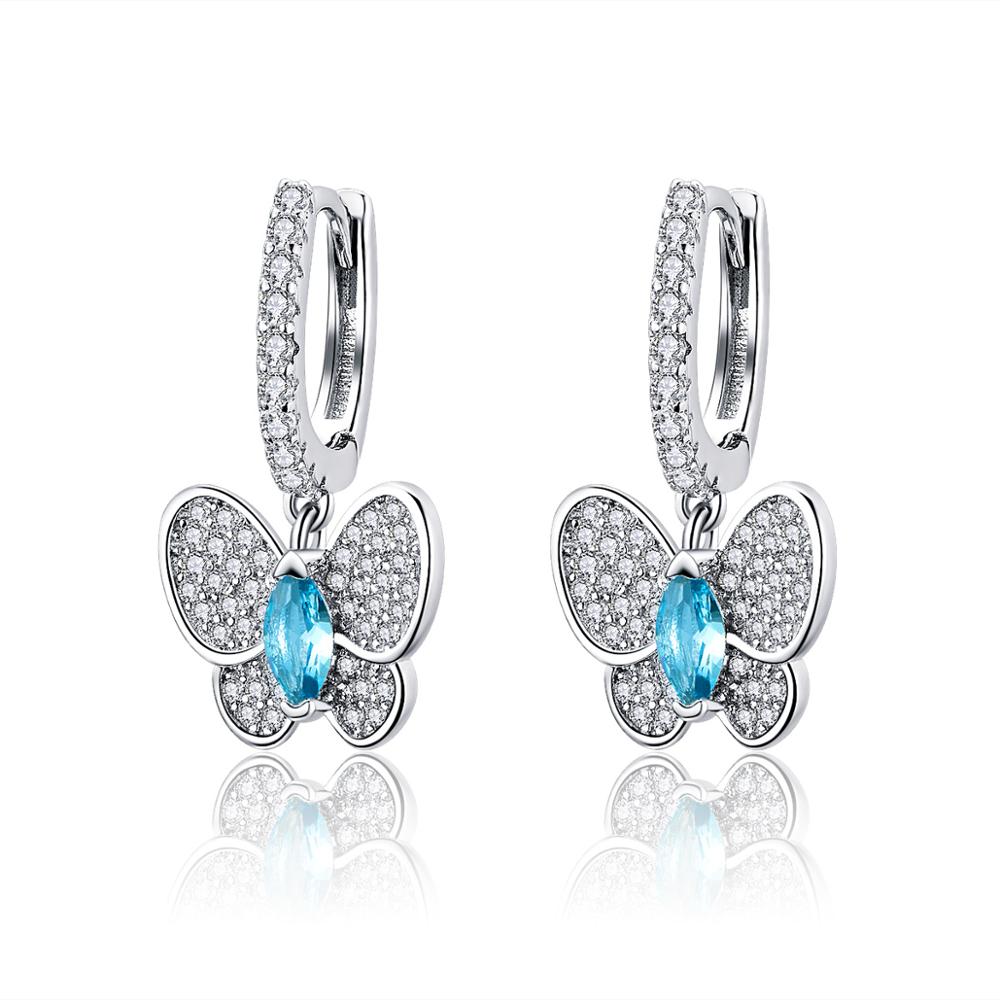 Linda\'s Jewelry Strieborné náušnice Kruhy Butterfly Effect Ag 925/1000 IN102