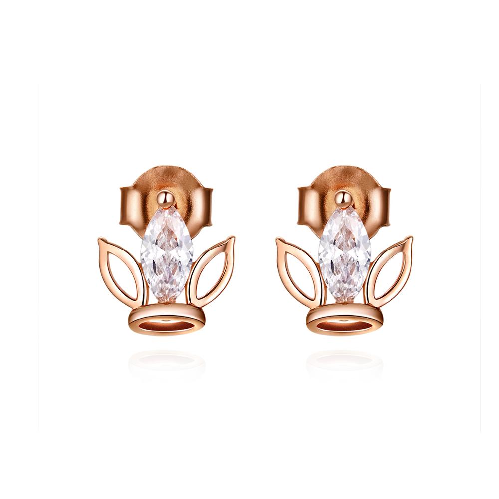 E-shop Linda's Jewelry Strieborné napichovacie náušnice Crown Luxury line Ag 925/1000 IN110