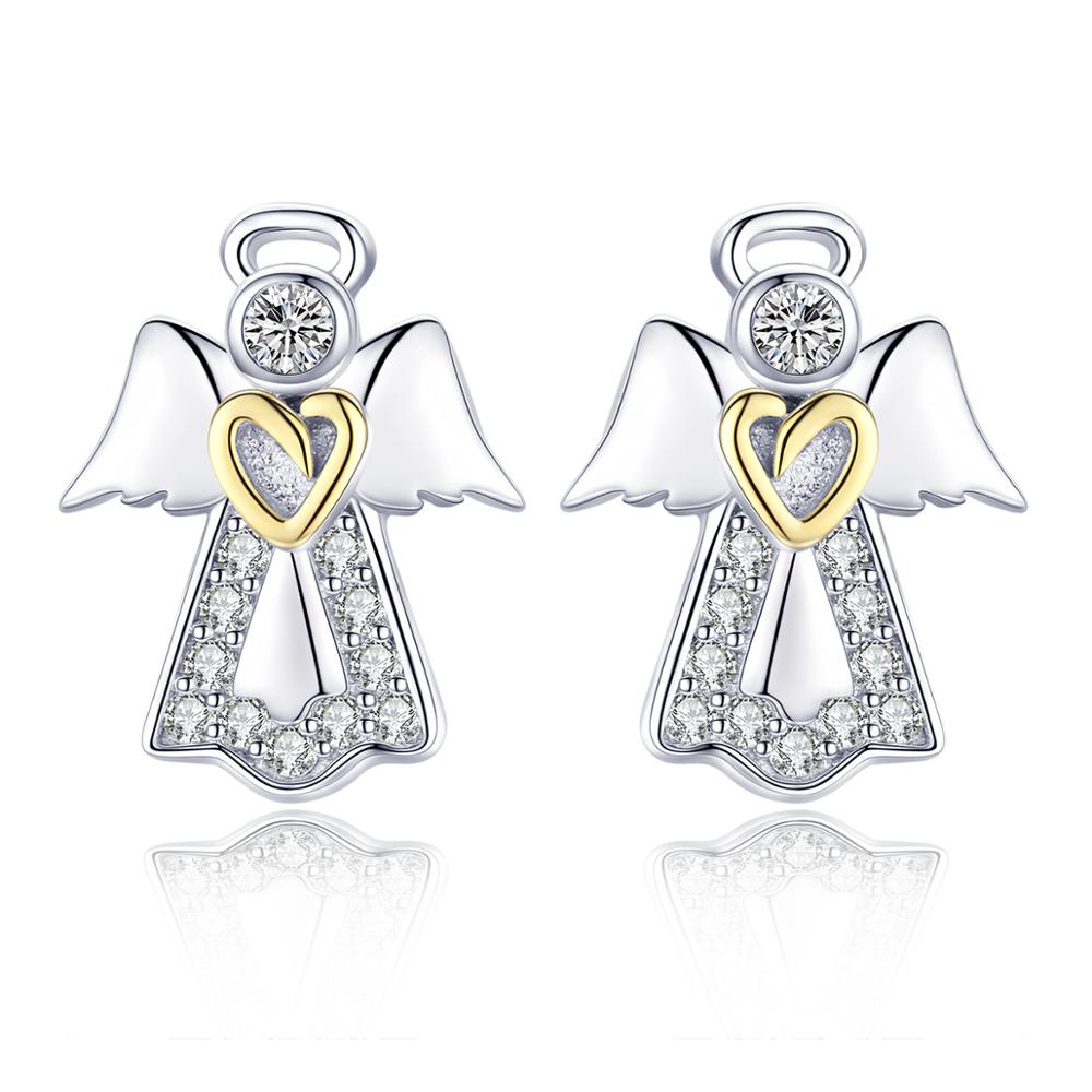 E-shop Linda's Jewelry Strieborné napichovacie náušnice Anjel Pána Ag 925/1000 IN212