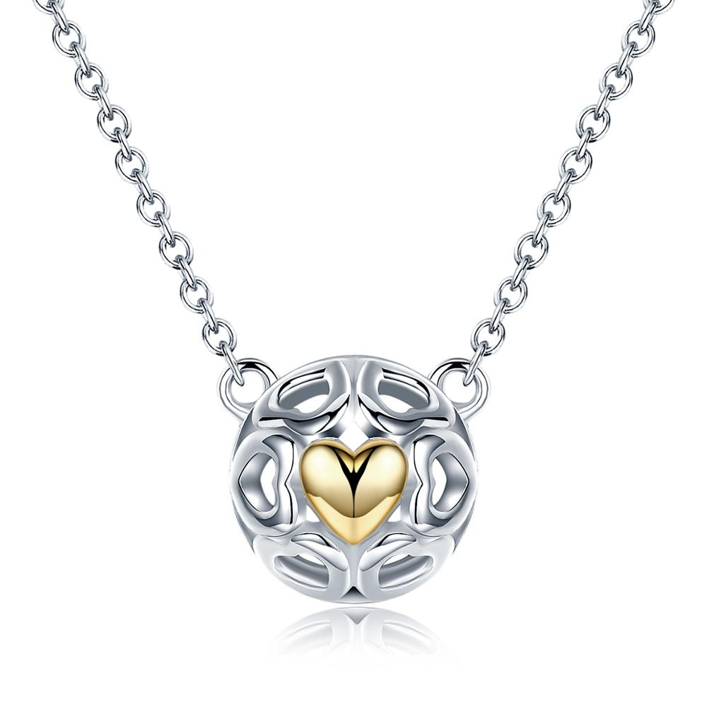 Linda\'s Jewelry Strieborný náhrdelník Kupola Sŕdc Ag 925/1000 INH038