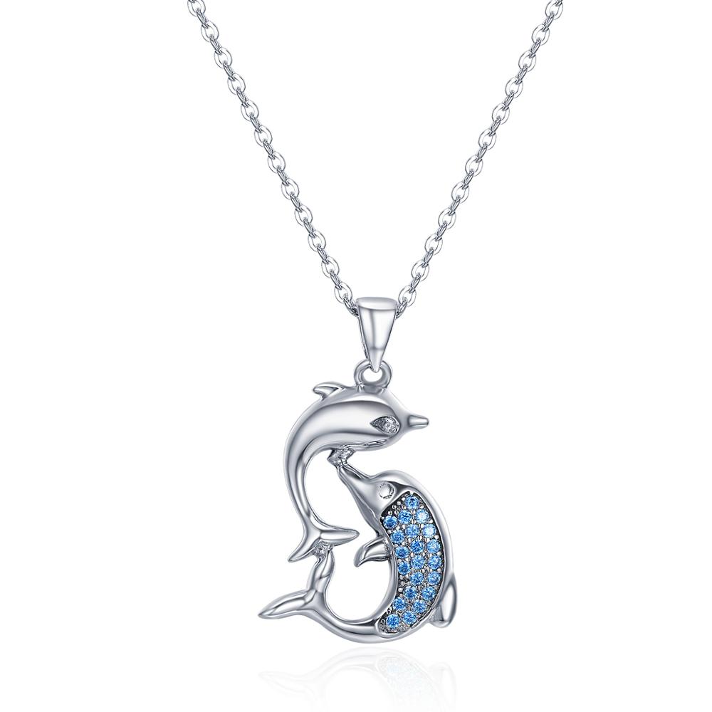 E-shop Linda's Jewelry Strieborný náhrdelník Tanec Delfínov Ag 925/1000 INH107