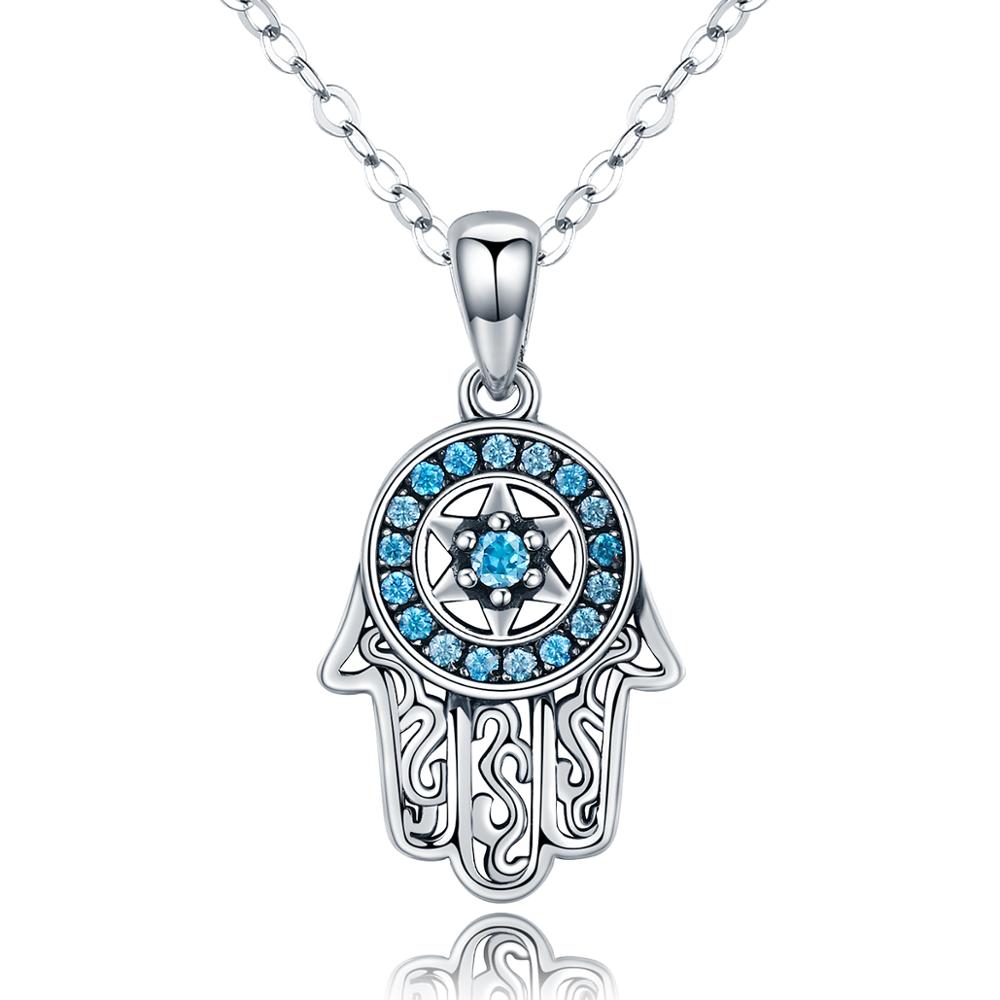 E-shop Linda's Jewelry Strieborný náhrdelník HAMSA Ag 925/1000 INH110