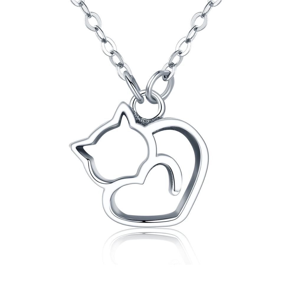 E-shop Linda's Jewelry Strieborný náhrdelník Mačacie Láska Ag 925/1000 INH128