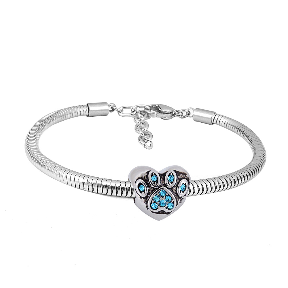 Linda\'s Jewelry Náramok Tlapka Blue Chirurgická oceľ INR082