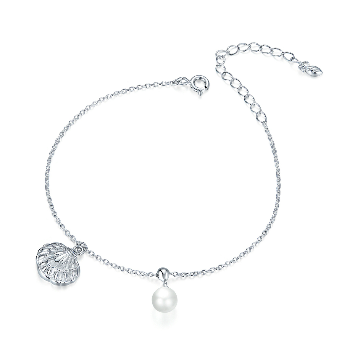 E-shop Linda's Jewelry Strieborný náramok Lastúra s Perlou Ag 925/1000 INR118