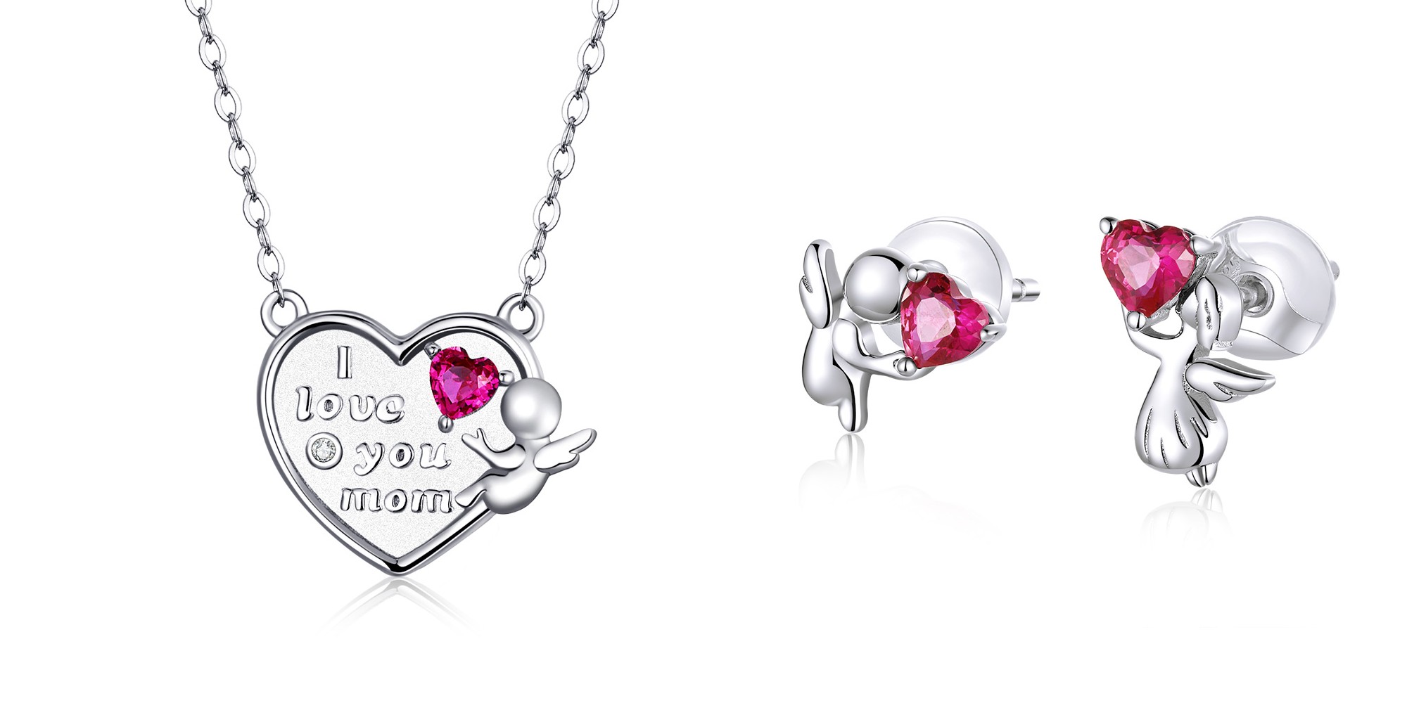 E-shop Linda's Jewelry Zvýhodnená sada šperkov Anjelská láska Ag 925/1000 IS056