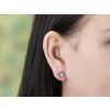 Strieborné napichovacie náušnice Love Pets Opal Ag 925/1000  +Darčeková krabička zdarma +Silikónová ochranná zarážka zdarma