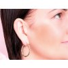 Náušnice Kruhy Twisted Double chirurgická oceľ  +Darčeková krabička zdarma
