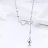 Strieborný náhrdelník so zirkónmi Nekonečno Ag 925/1000  +Darčeková krabička zdarma