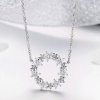Strieborný náhrdelník Zirkónové Kvetinky Ag 925/1000  +Darčeková krabička zdarma