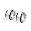 Náušnice Massive & Black kruhy Chirurgická oceľ  +Darčeková krabička zdarma