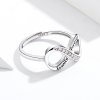 Strieborný prsteň so zirkónmi Nekonečno Forever Family - Univerzálna veľkosť Ag 925/1000  +Darčeková krabička zdarma