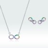 Zvýhodnená sada šperkov Infinite Rainbow Ag 925/1000  +Darčeková krabička zdarma +Silikónová ochranná zarážka zdarma