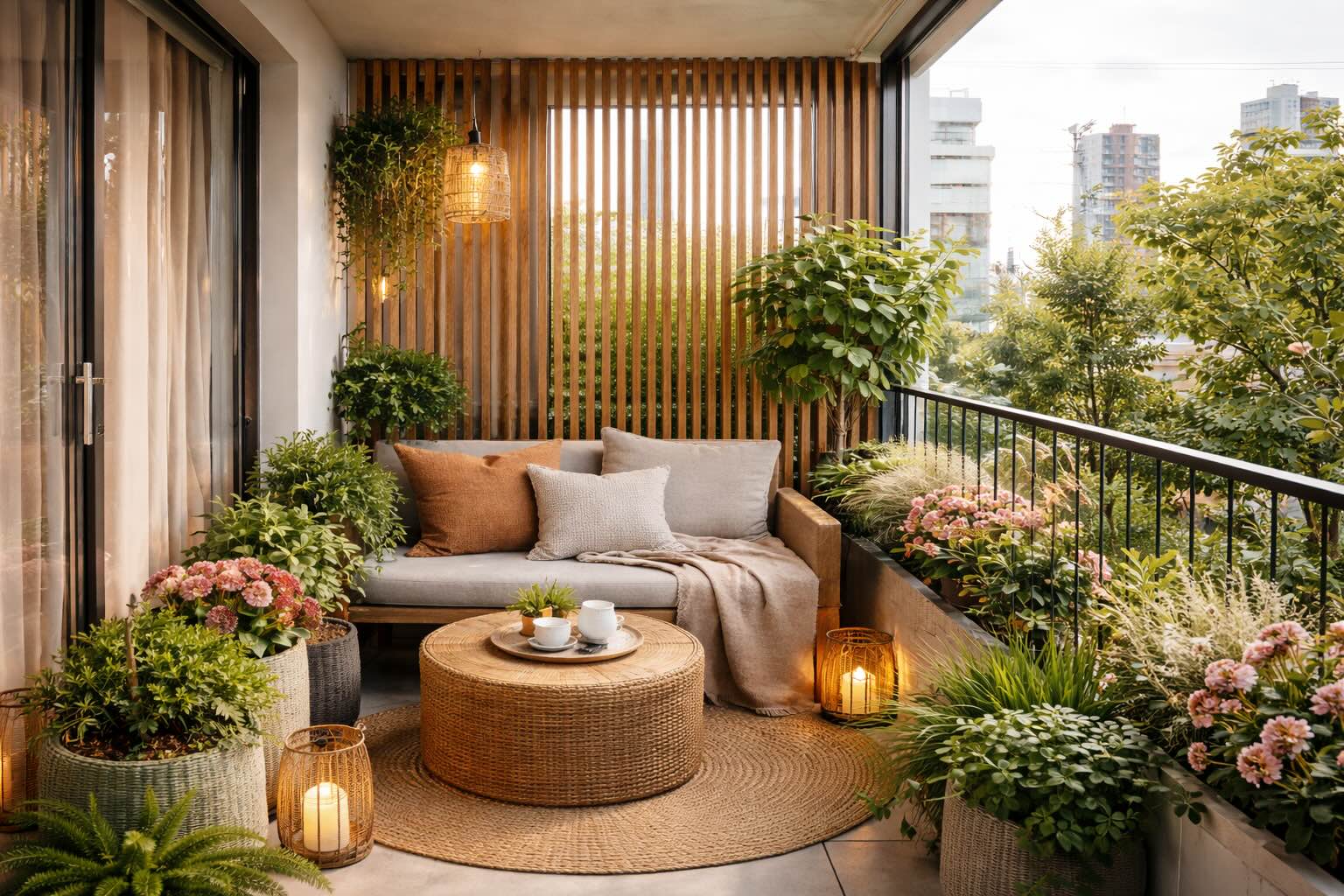 Jak vytvořit soukromí na balkoně: 5 jednoduchých nápadů